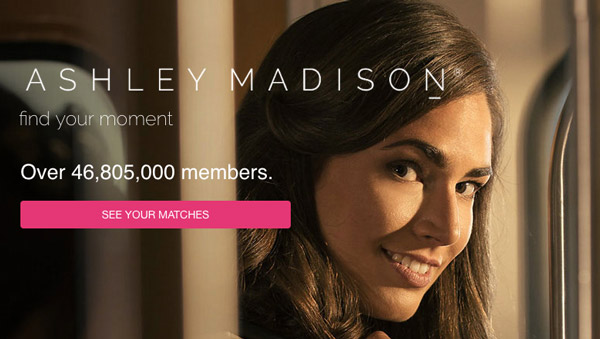 ashley madison landingpage